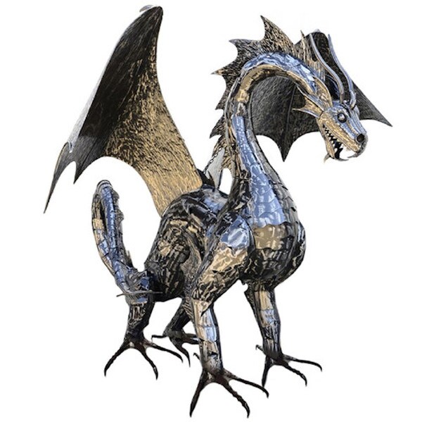 Dragon Statue 6 Feet Tall Iron Sculpture